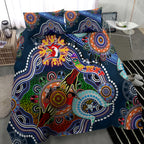 Personalised Roosters NAIDOC Week 2024 Bedding Set Australia Aboriginal Dot Painting