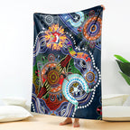 Personalised Roosters NAIDOC Week 2024 Blanket Australia Aboriginal Dot Painting
