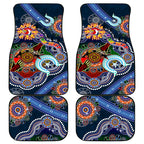 Personalised Roosters NAIDOC Week 2024 Car Mats Australia Aboriginal Dot Painting