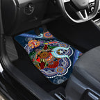 Personalised Roosters NAIDOC Week 2024 Car Mats Australia Aboriginal Dot Painting