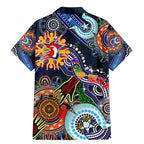 Personalised Roosters NAIDOC Week 2024 Family Matching Mermaid Dress and Hawaiian Shirt Australia Aboriginal Dot Painting