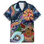 Personalised Roosters NAIDOC Week 2024 Hawaiian Shirt Australia Aboriginal Dot Painting