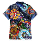 Personalised Roosters NAIDOC Week 2024 Hawaiian Shirt Australia Aboriginal Dot Painting