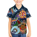 Personalised Roosters NAIDOC Week 2024 Hawaiian Shirt Australia Aboriginal Dot Painting
