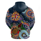Personalised Roosters NAIDOC Week 2024 Hoodie Australia Aboriginal Dot Painting