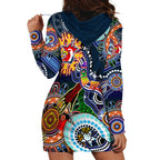 Personalised Roosters NAIDOC Week 2024 Hoodie Dress Australia Aboriginal Dot Painting