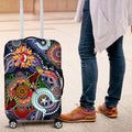 Personalised Roosters NAIDOC Week 2024 Luggage Cover Australia Aboriginal Dot Painting