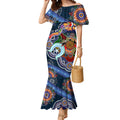 Personalised Roosters NAIDOC Week 2024 Mermaid Dress Australia Aboriginal Dot Painting