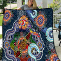 Personalised Roosters NAIDOC Week 2024 Quilt Australia Aboriginal Dot Painting