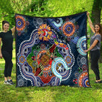 Personalised Roosters NAIDOC Week 2024 Quilt Australia Aboriginal Dot Painting
