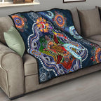 Personalised Roosters NAIDOC Week 2024 Quilt Australia Aboriginal Dot Painting
