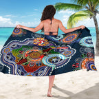 Personalised Roosters NAIDOC Week 2024 Sarong Australia Aboriginal Dot Painting