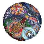 Personalised Roosters NAIDOC Week 2024 Spare Tire Cover Australia Aboriginal Dot Painting