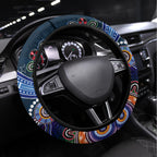Roosters NAIDOC Week 2024 Steering Wheel Cover Australia Aboriginal Dot Painting
