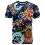 Personalised Roosters NAIDOC Week 2024 T Shirt Australia Aboriginal Dot Painting