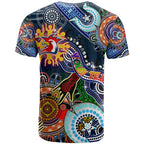 Personalised Roosters NAIDOC Week 2024 T Shirt Australia Aboriginal Dot Painting
