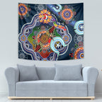 Personalised Roosters NAIDOC Week 2024 Tapestry Australia Aboriginal Dot Painting