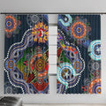 Personalised Roosters NAIDOC Week 2024 Window Curtain Australia Aboriginal Dot Painting