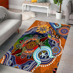 Personalised Tigers NAIDOC Week 2024 Area Rug Australia Aboriginal Dot Painting