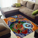 Personalised Tigers NAIDOC Week 2024 Area Rug Australia Aboriginal Dot Painting