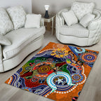 Personalised Tigers NAIDOC Week 2024 Area Rug Australia Aboriginal Dot Painting
