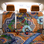 Personalised Tigers NAIDOC Week 2024 Back Car Seat Cover Australia Aboriginal Dot Painting