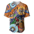 Personalised Tigers NAIDOC Week 2024 Baseball Jersey Australia Aboriginal Dot Painting