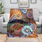Personalised Tigers NAIDOC Week 2024 Blanket Australia Aboriginal Dot Painting