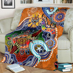 Personalised Tigers NAIDOC Week 2024 Blanket Australia Aboriginal Dot Painting