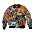 Personalised Tigers NAIDOC Week 2024 Bomber Jacket Australia Aboriginal Dot Painting