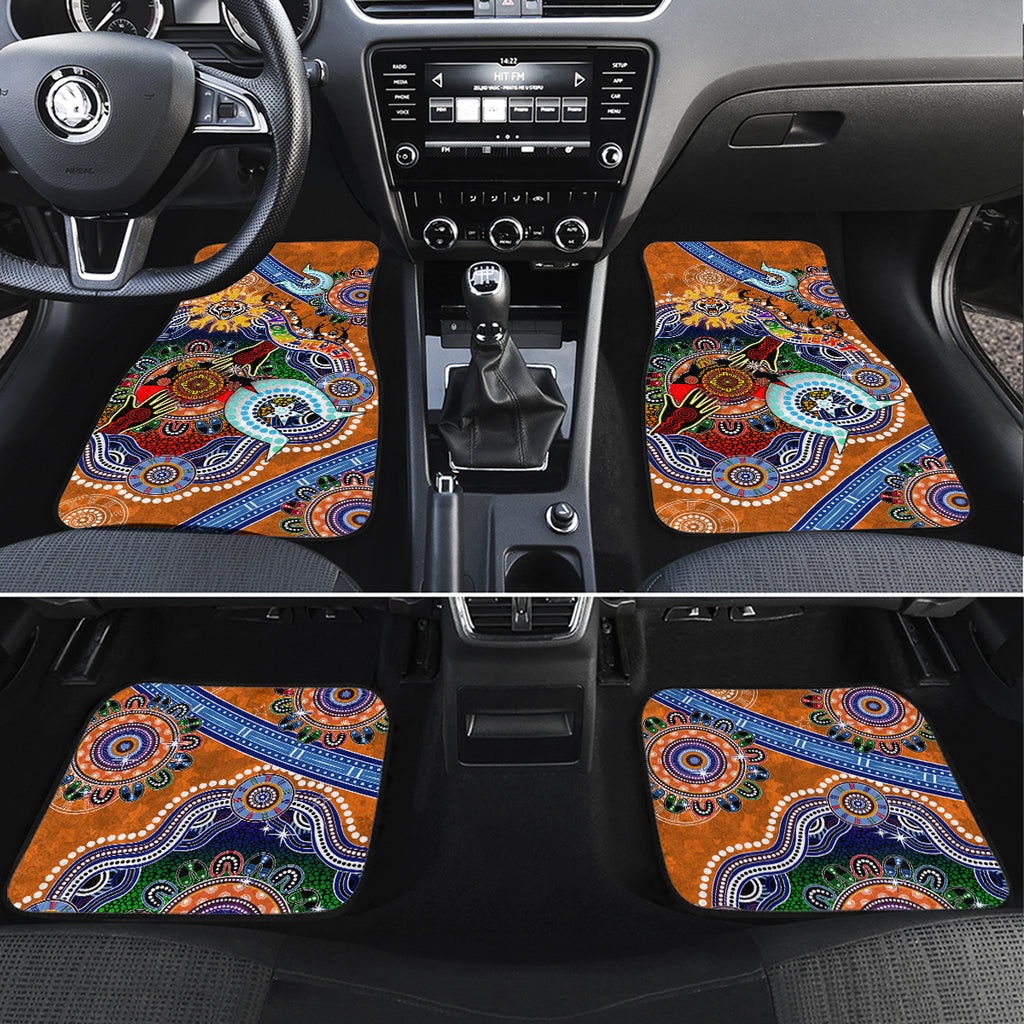 Personalised Tigers NAIDOC Week 2024 Car Mats Australia Aboriginal Dot Painting
