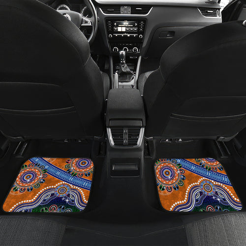 Personalised Tigers NAIDOC Week 2024 Car Mats Australia Aboriginal Dot Painting