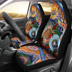Personalised Tigers NAIDOC Week 2024 Car Seat Cover Australia Aboriginal Dot Painting