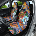 Personalised Tigers NAIDOC Week 2024 Car Seat Cover Australia Aboriginal Dot Painting