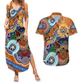 Personalised Tigers NAIDOC Week 2024 Couples Matching Summer Maxi Dress and Hawaiian Shirt Australia Aboriginal Dot Painting