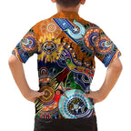 Personalised Tigers NAIDOC Week 2024 Family Matching Long Sleeve Bodycon Dress and Hawaiian Shirt Australia Aboriginal Dot Painting