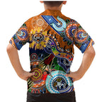 Personalised Tigers NAIDOC Week 2024 Family Matching Mermaid Dress and Hawaiian Shirt Australia Aboriginal Dot Painting