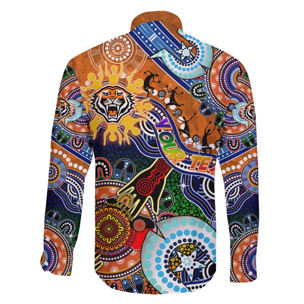 Personalised Tigers NAIDOC Week 2024 Family Matching Tank Maxi Dress and Hawaiian Shirt Australia Aboriginal Dot Painting