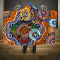 Personalised Tigers NAIDOC Week 2024 Hooded Blanket Australia Aboriginal Dot Painting