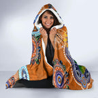 Personalised Tigers NAIDOC Week 2024 Hooded Blanket Australia Aboriginal Dot Painting