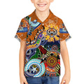 Personalised Tigers NAIDOC Week 2024 Kid Hawaiian Shirt Australia Aboriginal Dot Painting