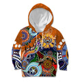 Personalised Tigers NAIDOC Week 2024 Kid Hoodie Australia Aboriginal Dot Painting