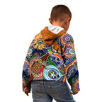 Personalised Tigers NAIDOC Week 2024 Kid Hoodie Australia Aboriginal Dot Painting