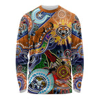 Personalised Tigers NAIDOC Week 2024 Long Sleeve Shirt Australia Aboriginal Dot Painting