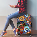 Personalised Tigers NAIDOC Week 2024 Luggage Cover Australia Aboriginal Dot Painting