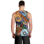 Personalised Tigers NAIDOC Week 2024 Men Tank Top Australia Aboriginal Dot Painting