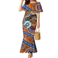 Personalised Tigers NAIDOC Week 2024 Mermaid Dress Australia Aboriginal Dot Painting