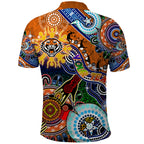 Personalised Tigers NAIDOC Week 2024 Polo Shirt Australia Aboriginal Dot Painting