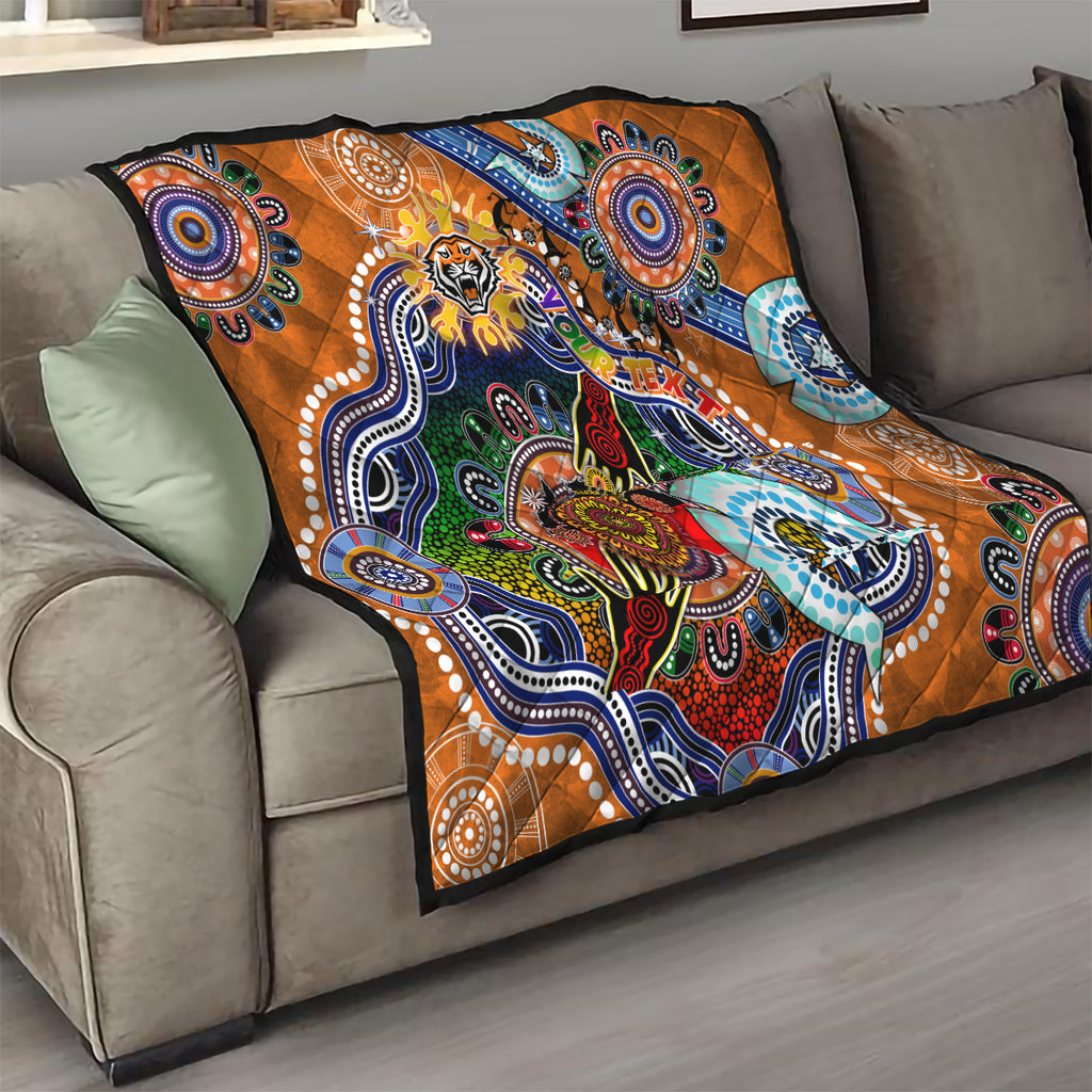 Personalised Tigers NAIDOC Week 2024 Quilt Australia Aboriginal Dot Painting