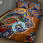 Personalised Tigers NAIDOC Week 2024 Quilt Bed Set Australia Aboriginal Dot Painting